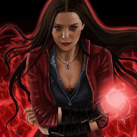 Download Scarlet Witch Fan Art 8k Wallpaper | Wallpapers.com