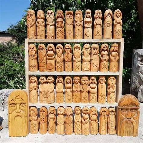 Hand carved Lada Slavic Goddess Lada Slavic Goddess wooden statue ...