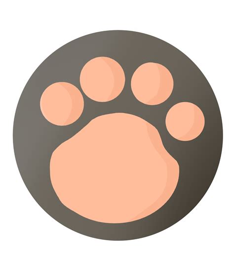 Cute gray cat paw no background 28634138 PNG
