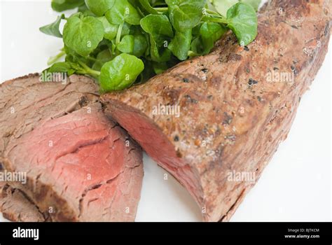 Rare roast beef Stock Photo - Alamy