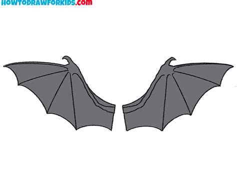 draw bat wings easy drawing tutorial  kids