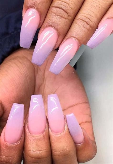 +33 Top Pink And Purple Ombre Nails | Ombre nails glitter, Purple ombre ...