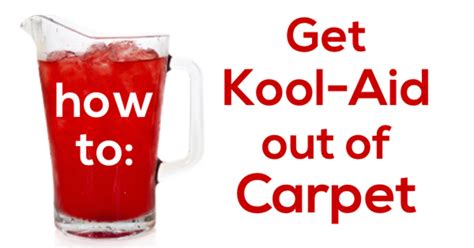 how to get kool aid out of carpet