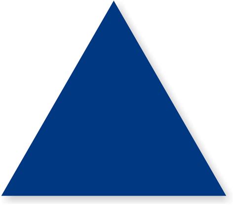 Blue Triangle Clip Art