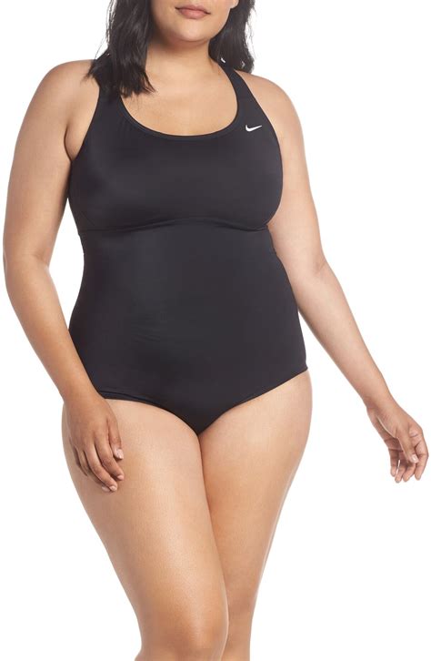 Nike One-piece Racerback Swimsuit - Black | Editorialist