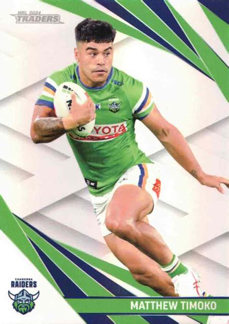 nrl traders pearl special ps matthew timoko canberra