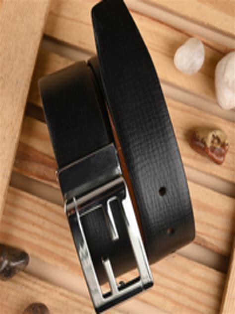 buy buckleup men leather reversible belt belts  men  myntra