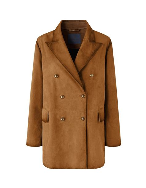 Buy Ermanno Scervino Shaded Suede Jacket - Brown At 25% Off | Editorialist