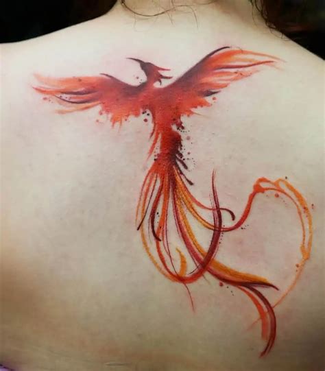 40+ Watercolor Phoenix Tattoo Ideas Phoenix Feather Tattoos, Phoenix ...