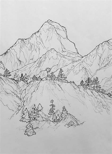 100 рисунков гор