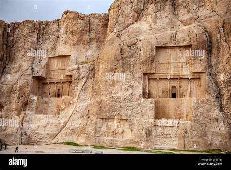 Xerxes i tomb relief hi-res stock photography and images - Alamy