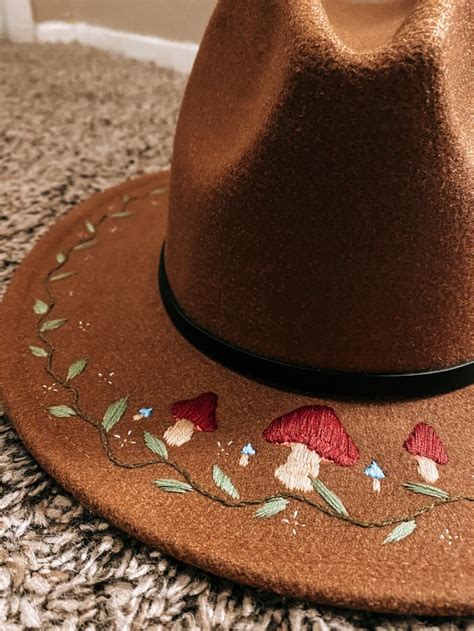 I was told y’all would enjoy the hat I embroidered : r/goblincore