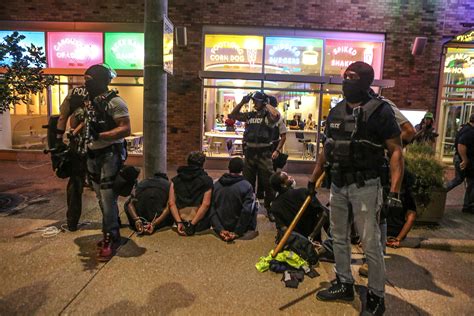More than 80 arrested as riot police break up St. Louis protest over