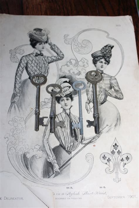 4 Antique Skeleton Keys 