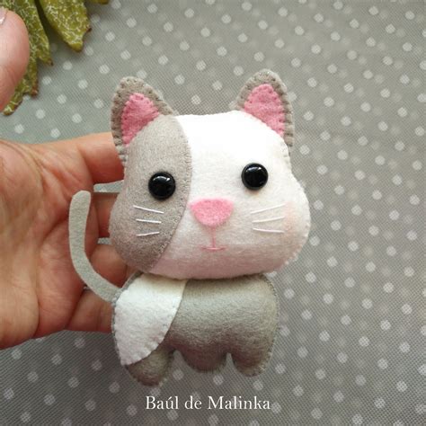 Cat Felt Pattern PDF Ornament Animals Sewing Pattern Nursery - Etsy