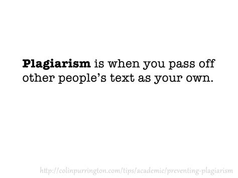 Preventing plagiarism - Colin Purrington