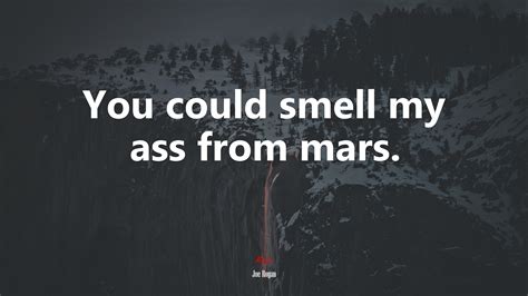 You could smell my ass from mars. | Joe Rogan quote, HD Wallpaper