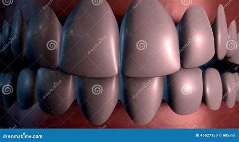 Creepy Teeth stock illustration. Illustration of dentist - 46627159