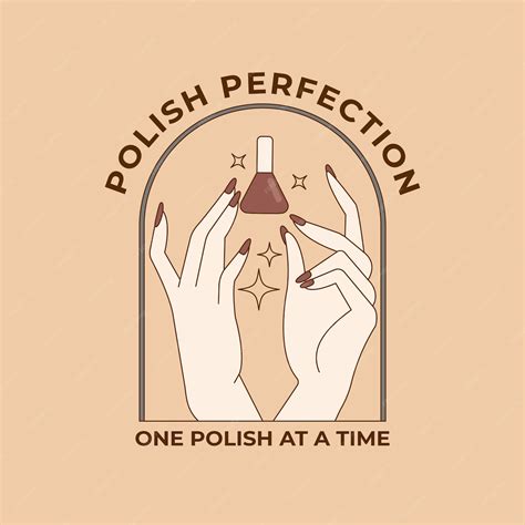Free Vector | Nail salon logo template design