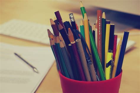 images desk writing pencil office brand papers colors