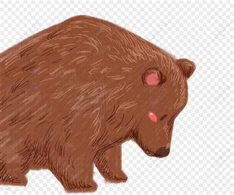 Big Bear, Bear Illustration, Pink Red, Kids Bear PNG Image And Clipart ...