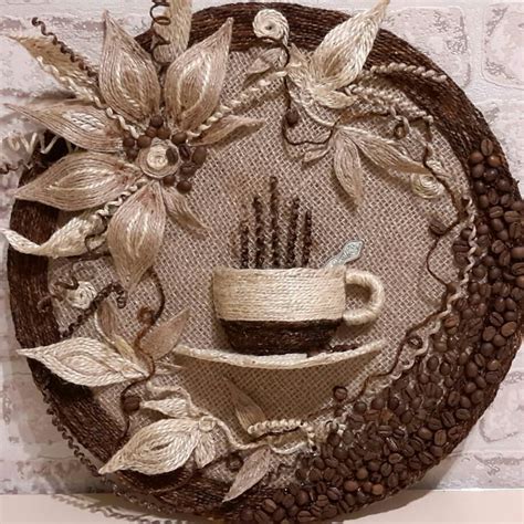 Текстильное панно из джута и мешковины - COLLECTION-DESIGN.RU