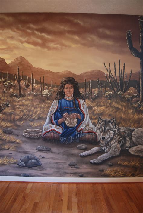 Southwest Themed Wall Mural by Tom Taylor of Wow Effects, hand-painted