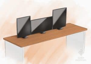 A Complete Triple Monitor Setup Guide (Illustrated With Setup Ideas)