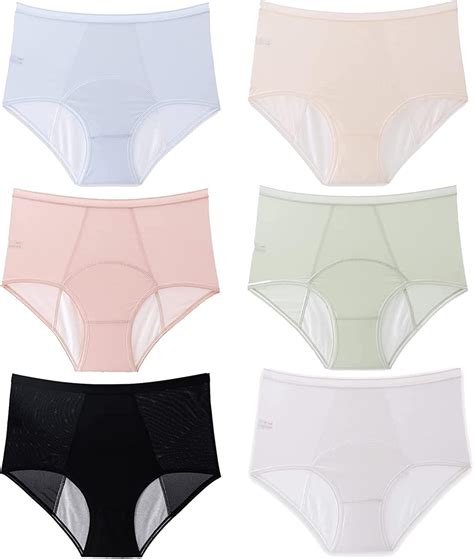 Amazon.co.jp: 6 Colors Big Size Everdries Leak Proof Underwear