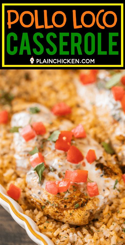 Pollo Loco Casserole | Plain Chicken®