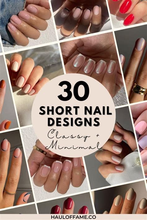 30+ Classy Short Nail Designs: A Minimalist's Dream Mani - Haul of Fame
