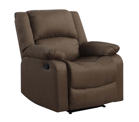 Serta® Parker Chocolate Microfiber Recliner Chair at Futonland