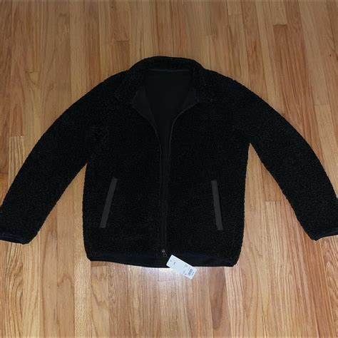 Uniqlo Dark Green Fleece Jacket Size men’s large;... - Depop
