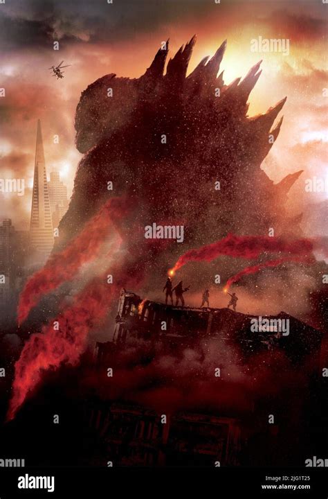 MOVIE POSTER, GODZILLA, 2014 Stock Photo - Alamy