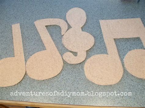 Mod Podge Wooden Music Notes Decor - Adventures of a DIY Mom