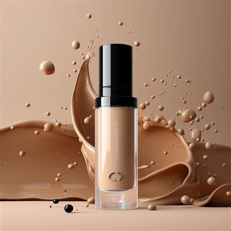 premium photo liquid makeup foundation bottle  cosmetic cream
