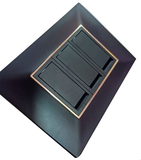 black electric switch  electrical fitting  piece