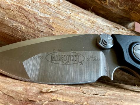 MICROTECH DOC FLIPPER MANUAL TACTICAL FOLDER STONEWASH PLAIN 153-10