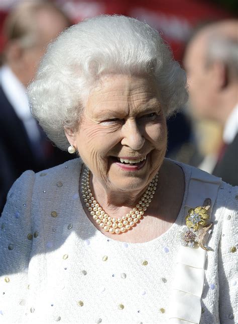 Queen Elizabeth sparkles in France