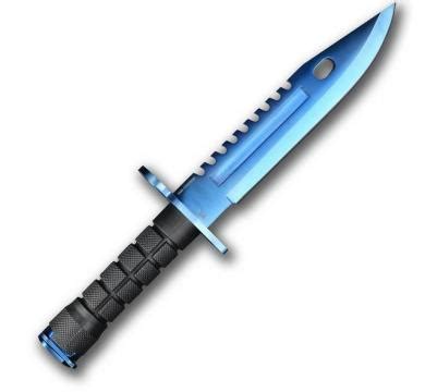 Геймърски нож Fadecase M9 Bayonet - Blue Steel