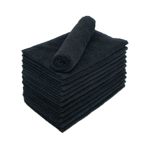 Hand Towel Black (12) - UVALUX