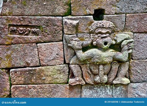 Stone Sculpture in Ancient Erotic Candi Sukuh-Hindu Temple on J Stock ...