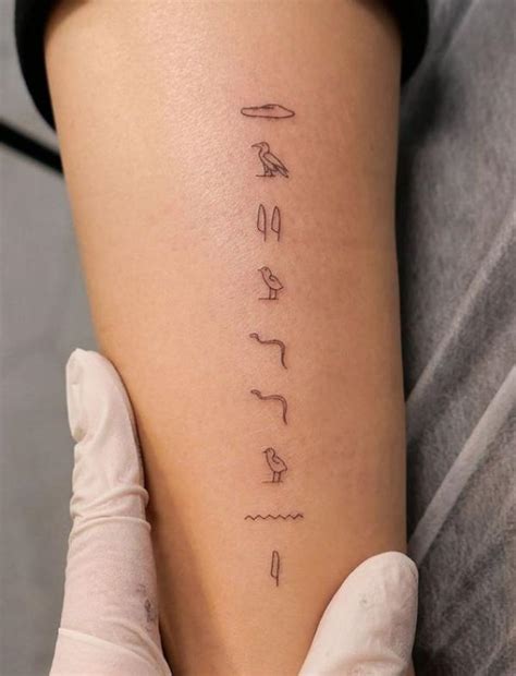 50 Egyptian Hieroglyphics Tattoo Designs with Meaning | Art and Design