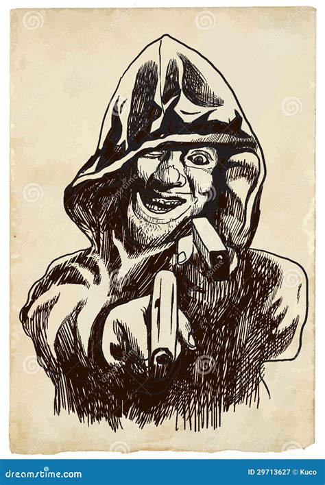 Psycho Killer Cartoon Vector | CartoonDealer.com #63840685