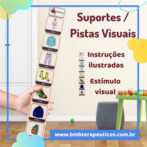 Pista Visual Autismo - Pistas Visuais Autismo Suporte com Adesivo imantado de parede