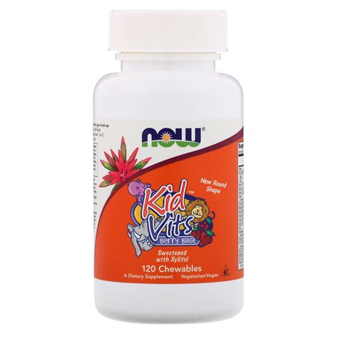 Now Foods, Kid Vits, Berry Blast, 120 Chewables - iHerb