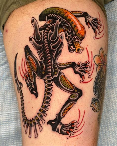 alien tattoo ideas   xenomorph stencil designs  trippy