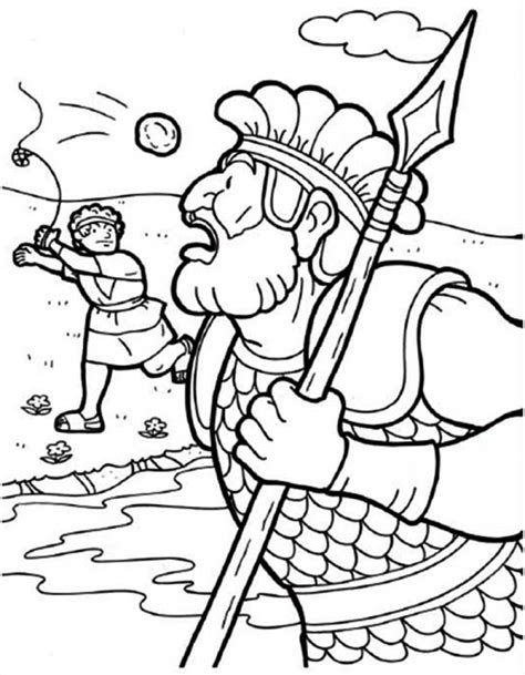 David And Goliath Coloring Page at GetDrawings | Free download