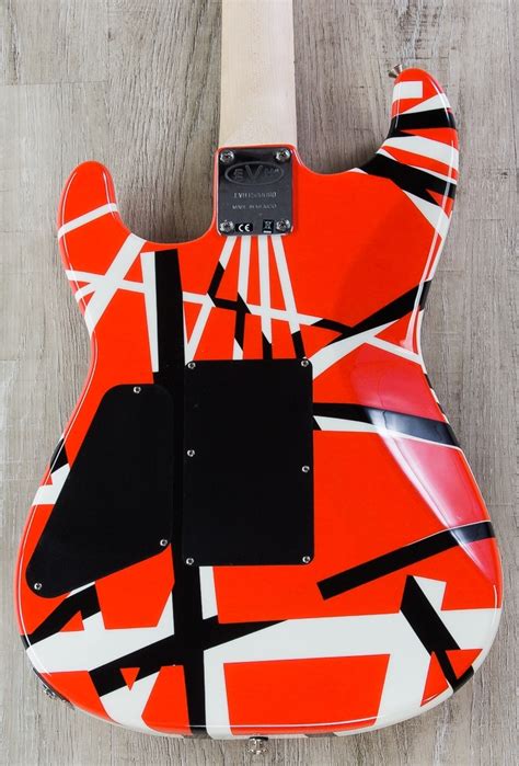 EVH Eddie Van Halen Stripe Series Red/ Black/ White Electric Guitar