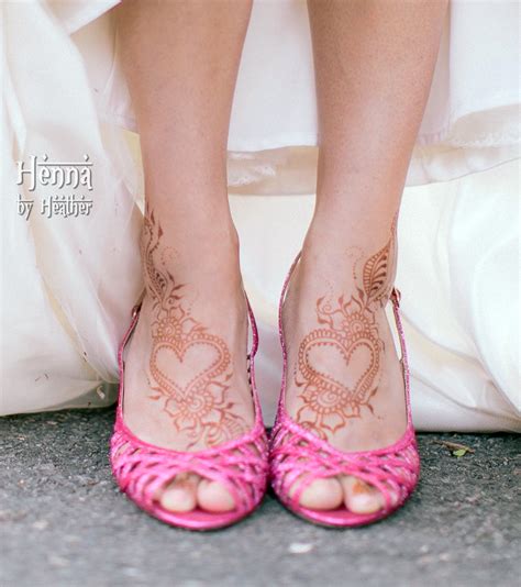 wedding_henna_hearts_feet_pink_shoes - Henna Artist serving Boston MA ...